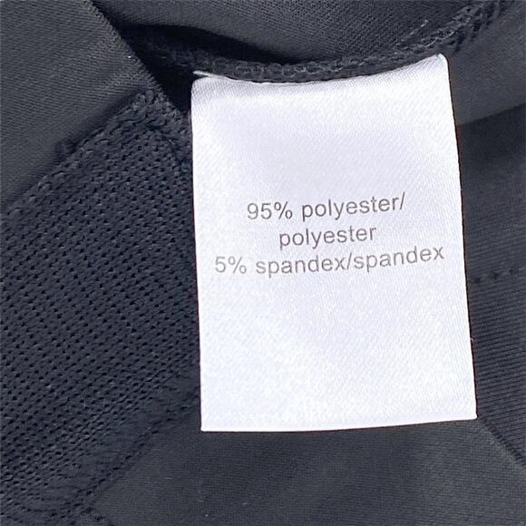 Pam & Gela Front Slit Fitted Track Pants Womens Size Small Solid Black Pull On - Picture 5 of 5